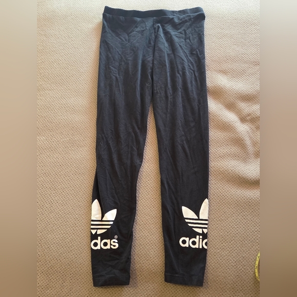 Adidas Originals Trefoil Legging Women's medium black leggings - Picture 2 of 16